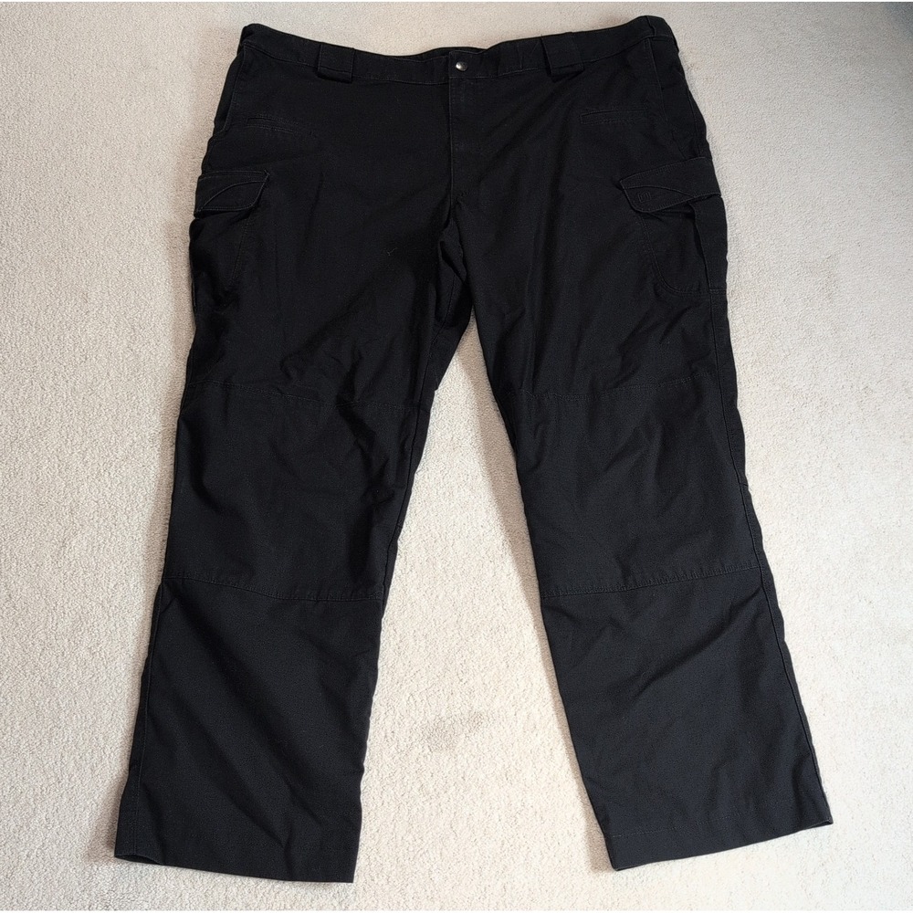 5.11 Tactical Stryke Pants Mens 50x30 Black Ripstop Cargo Utility Military